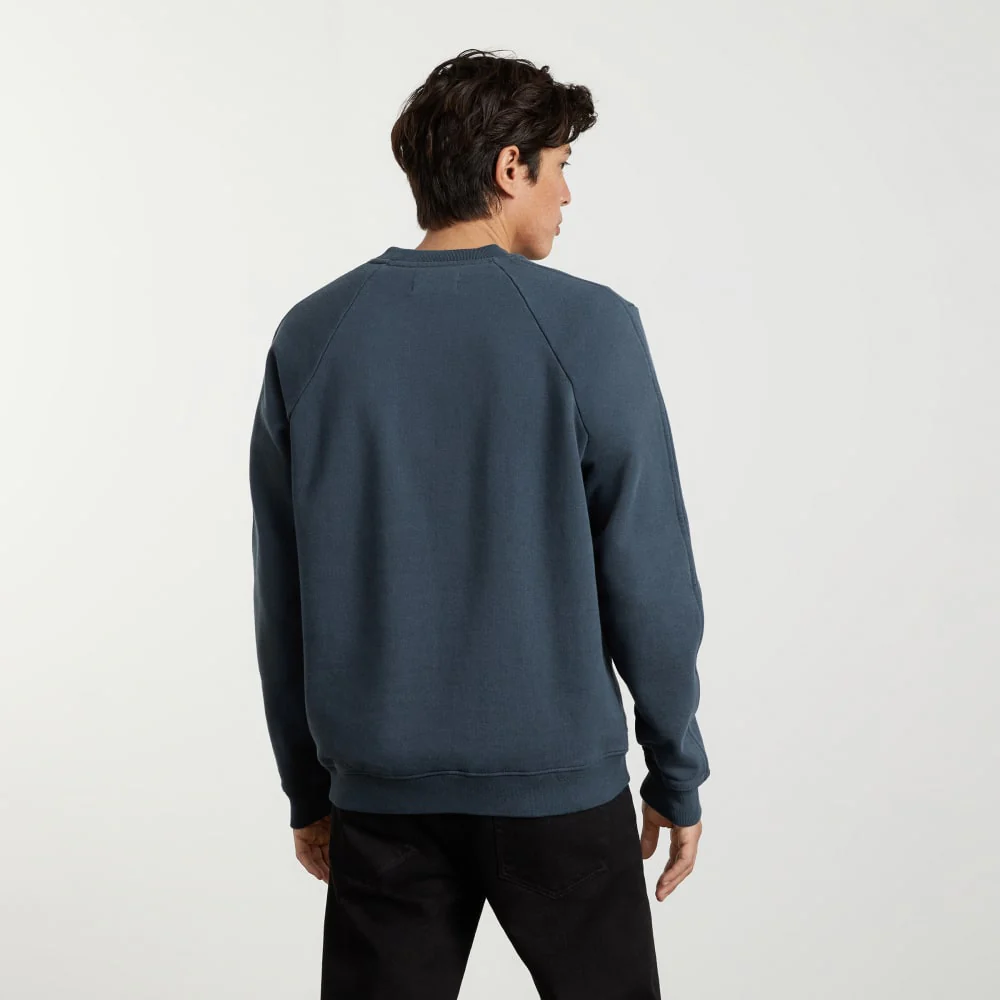 The Track Crewneck Sweatshirt | Kingfisher Blue