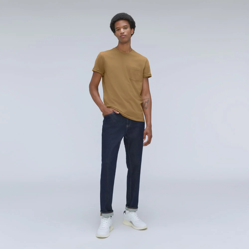 The Organic Cotton Pocket Tee | Dark Brown