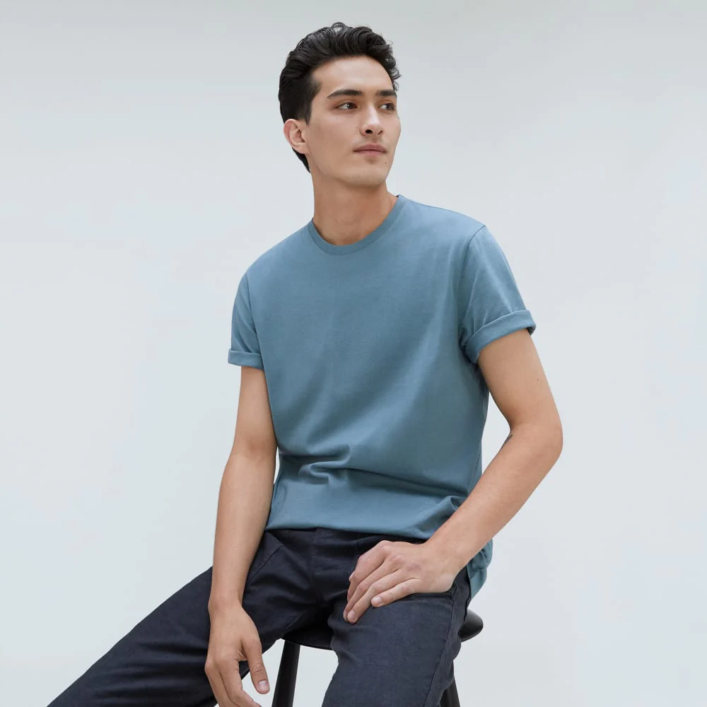 The Organic Cotton Crew | Greyish Blue