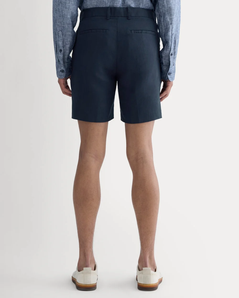 The 7 Linen Trouser Short | Navy