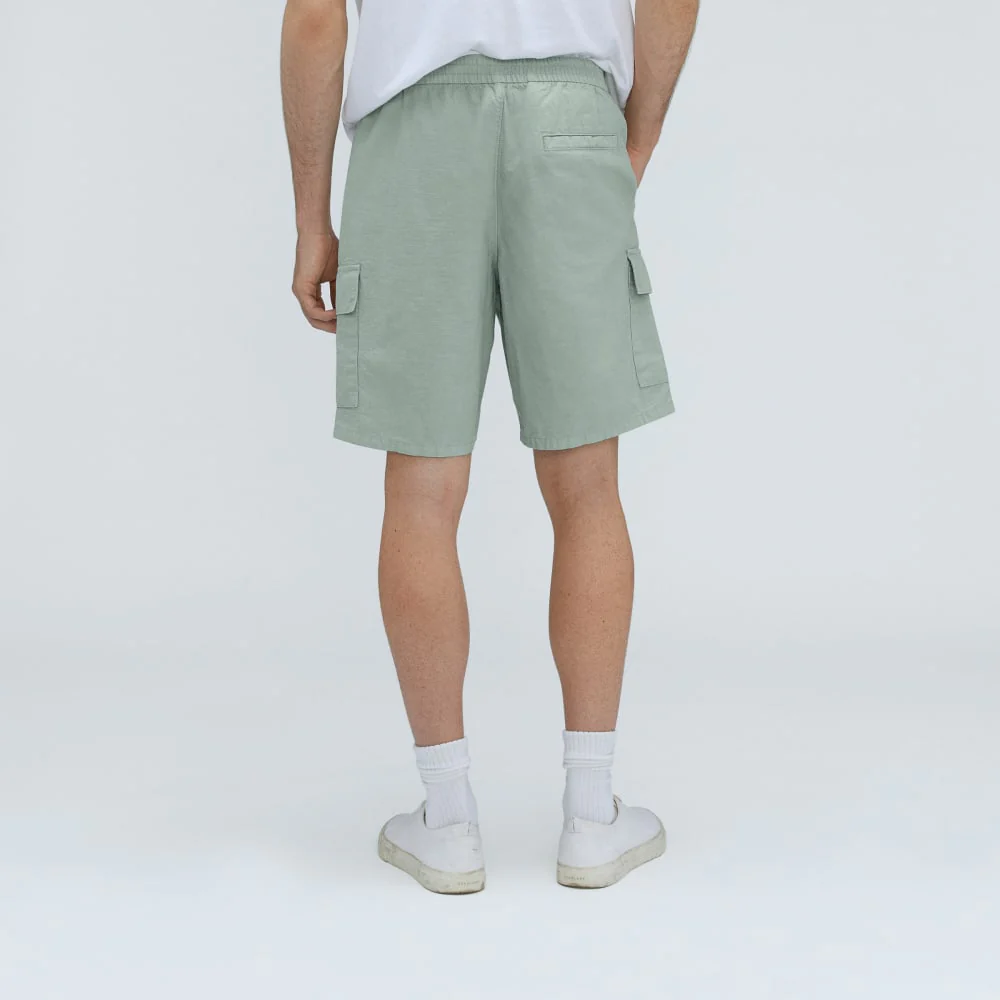 The Cotton Linen Short | White Sage