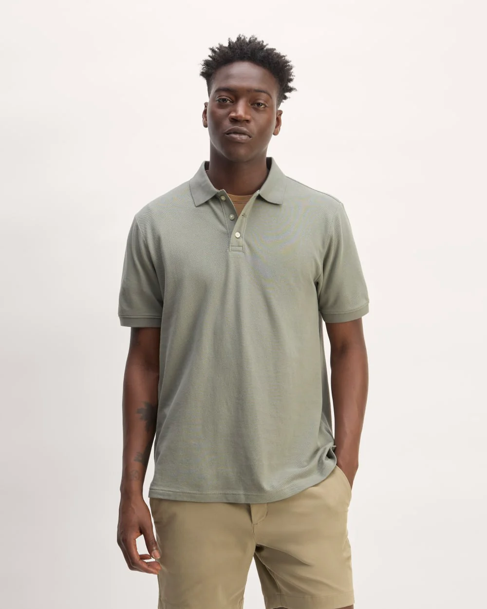 The Pique Polo | Sage Green