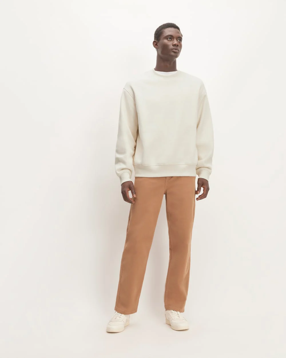 The ReTrack Crewneck Sweatshirt | Bone