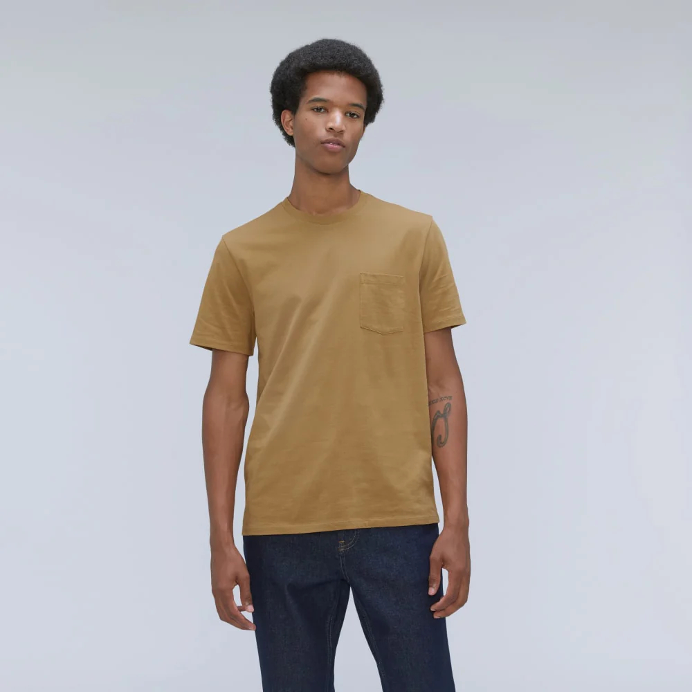 The Organic Cotton Pocket Tee | Dark Brown