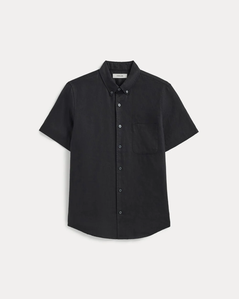 The Classic Short-Sleeve Shirt in Linen | Black
