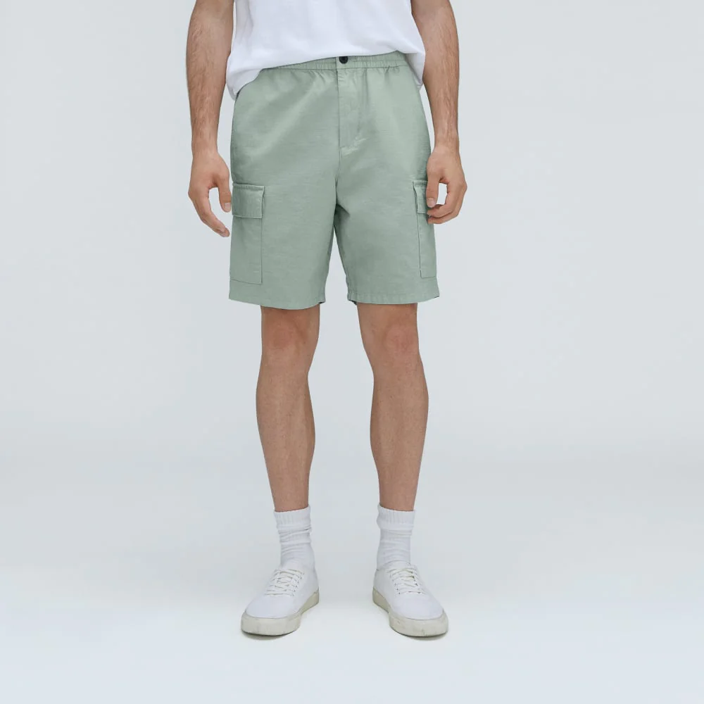 The Cotton Linen Short | White Sage