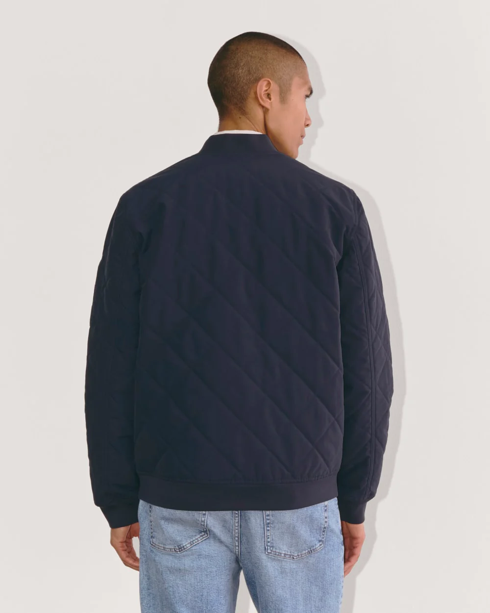 The Quilted Bomber | Navy