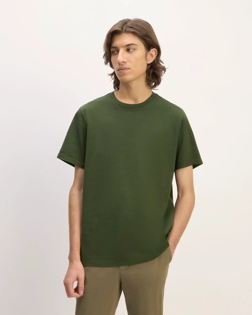The Premium-Weight Crew | Uniform | Deep Moss Green