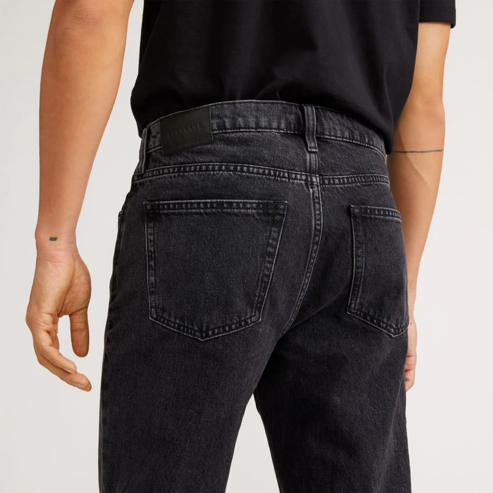 The Authentic Straight Jean | Washed Black