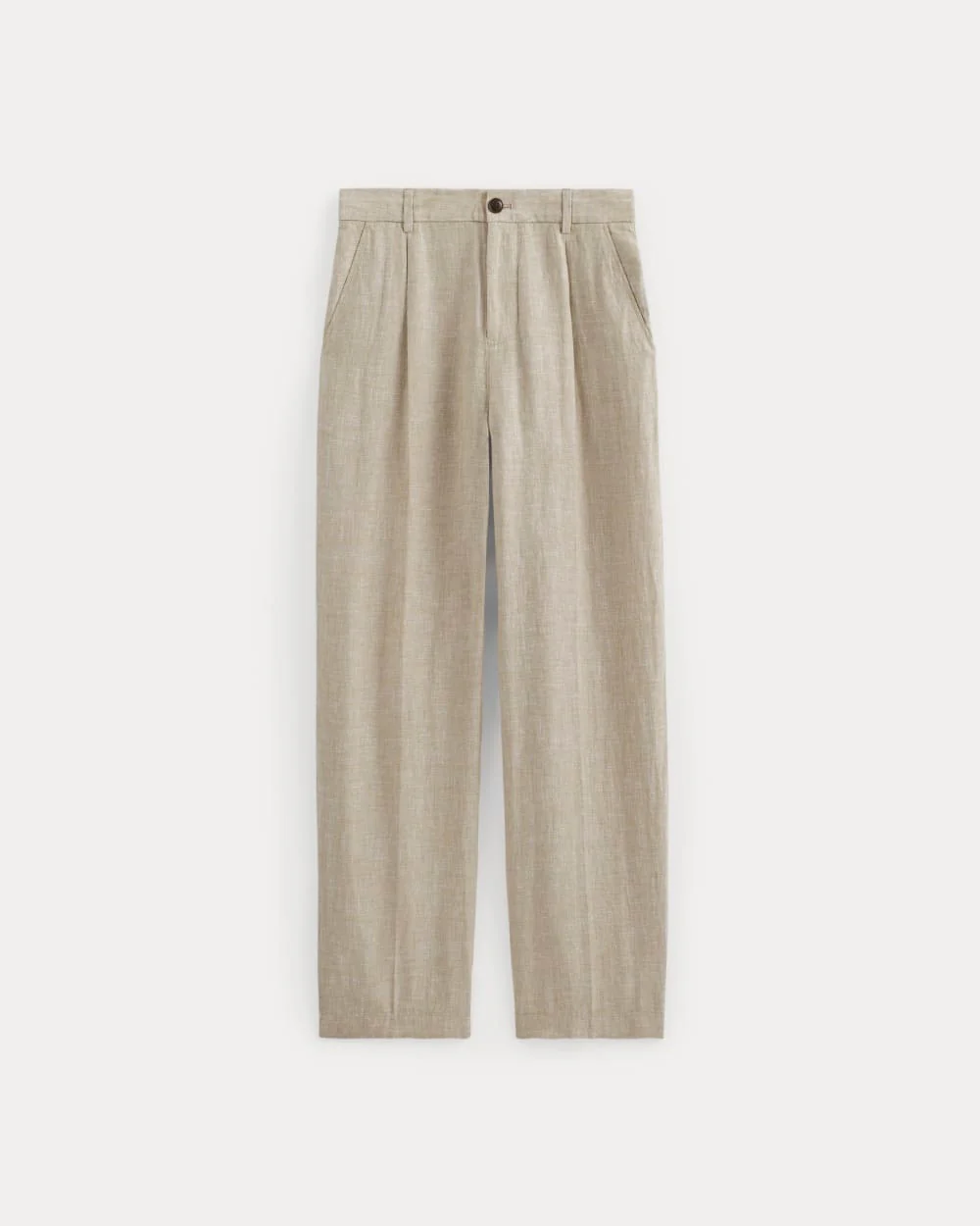 The Linen Pleated Trouser | Cornstalk Chambray