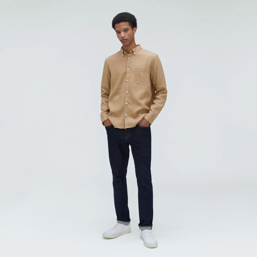 The Classic Shirt in Linen | Iced Coffee