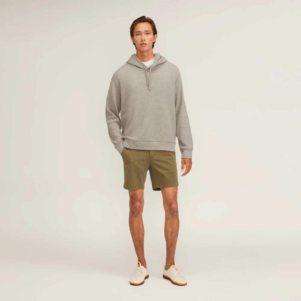 The Waffle-Knit Hoodie | Heathered Oatmeal