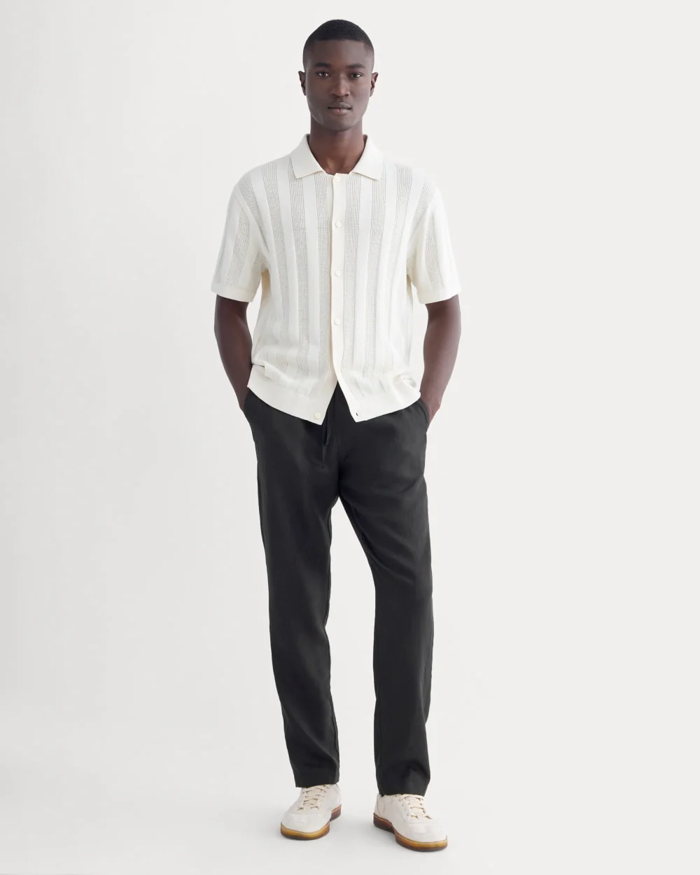 The Linen Easy Pant | Black