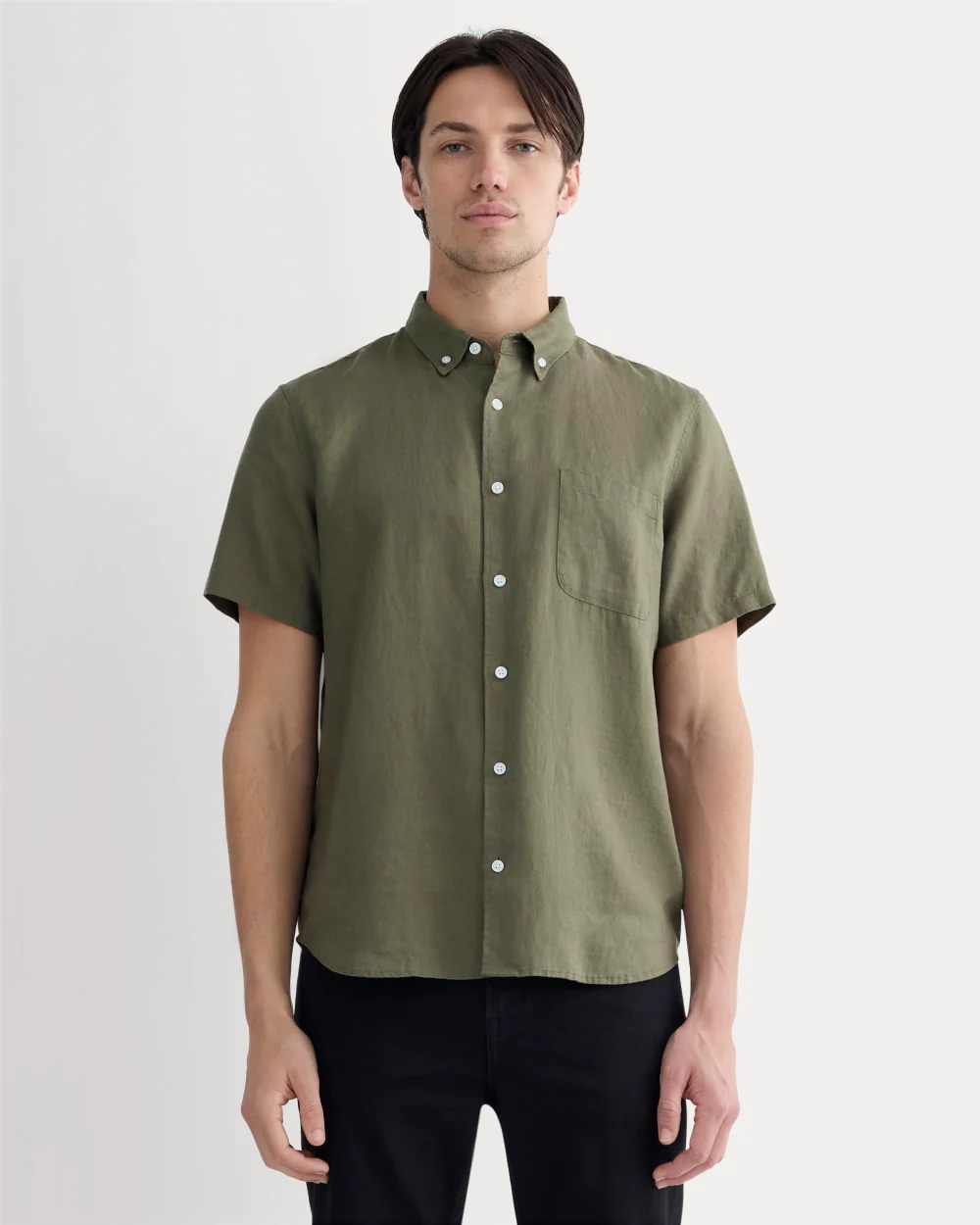 The Classic Short-Sleeve Shirt in Linen | Kalamata