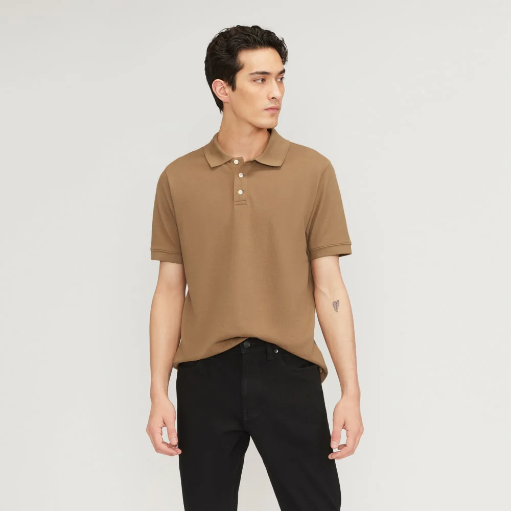 The Pique Polo | Toasted Coconut