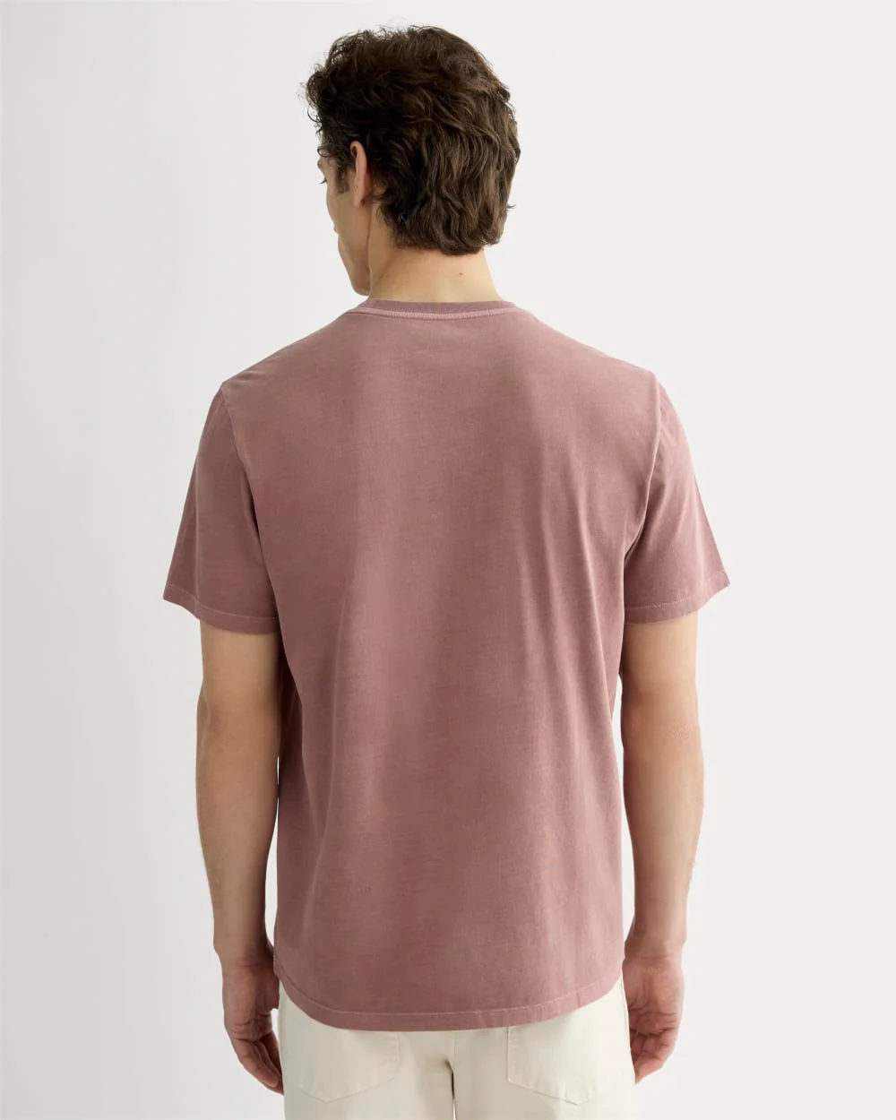 The Essential Organic Garment-Dyed Crew | Brown Garment Dye