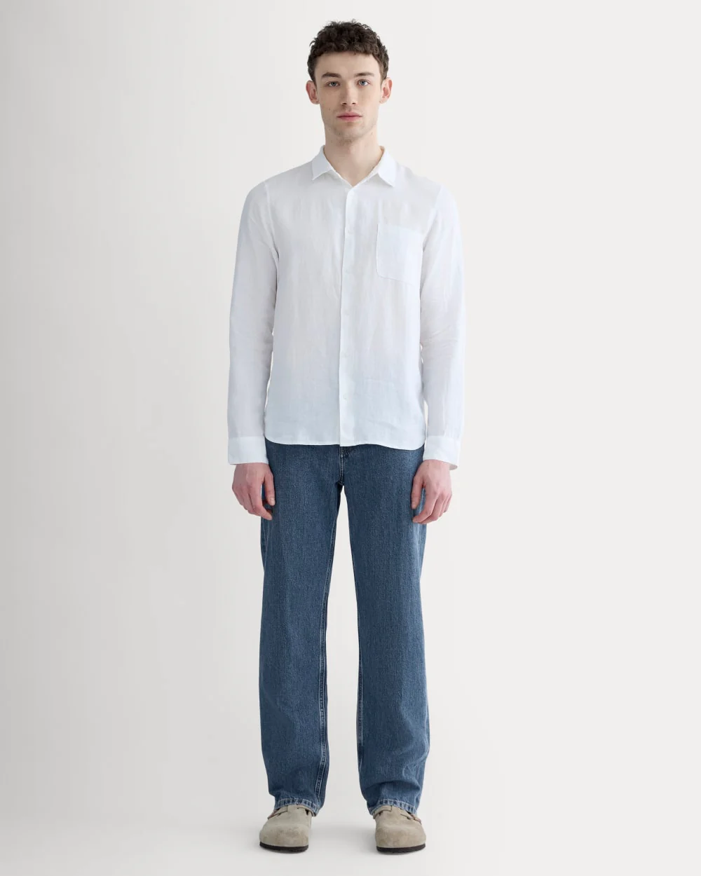 The Classic Shirt in Linen | White