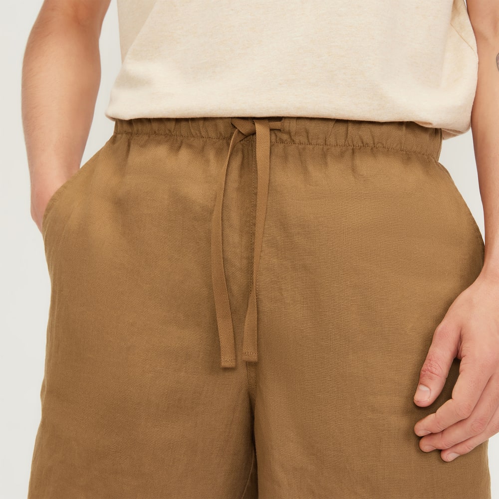 The Linen Easy Short | Toasted Coconut