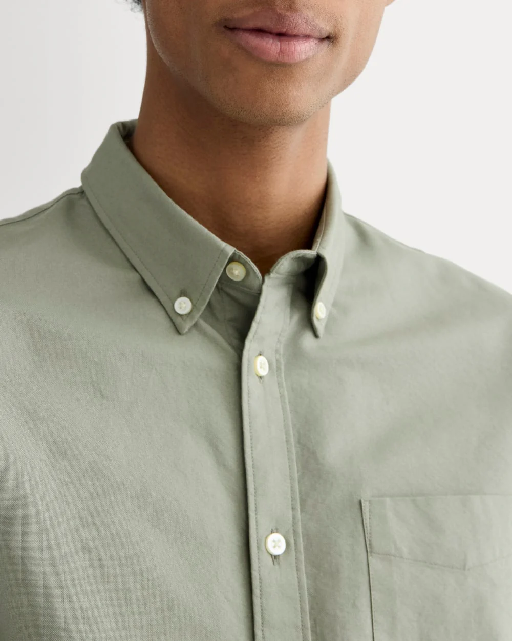 The Slim Oxford Shirt | Sage Green | Standard