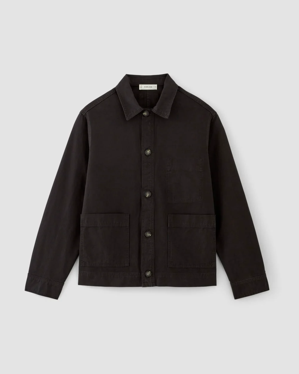 The Organic Cotton Chore Jacket | Black