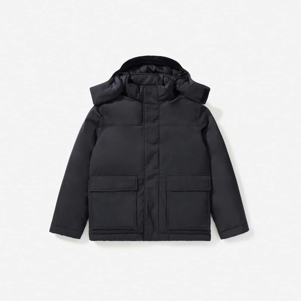 The ReNew Short Parka | Black