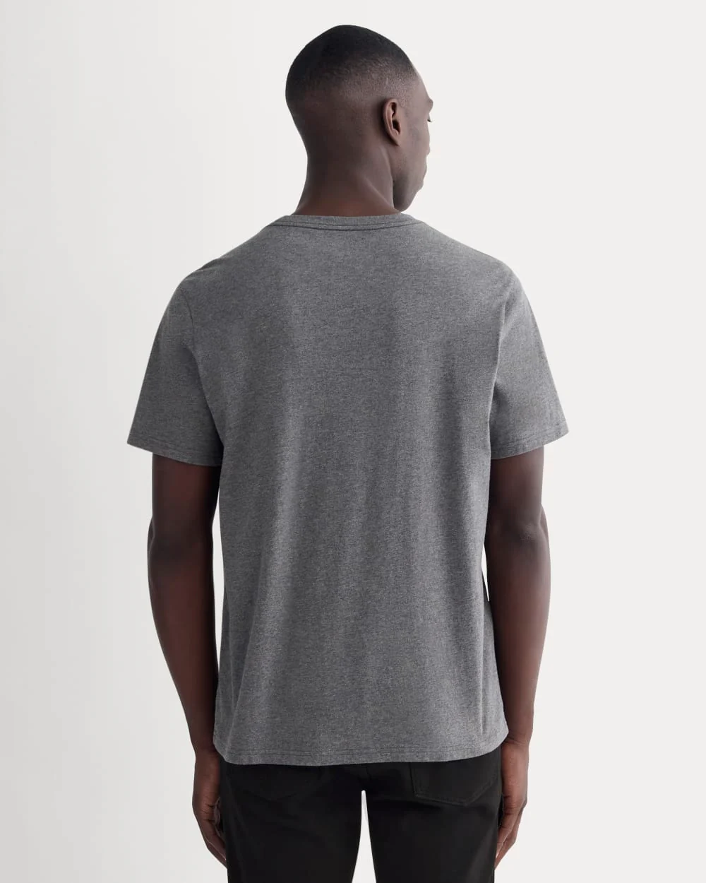 The Essential Organic Crew | Heathered Charcoal