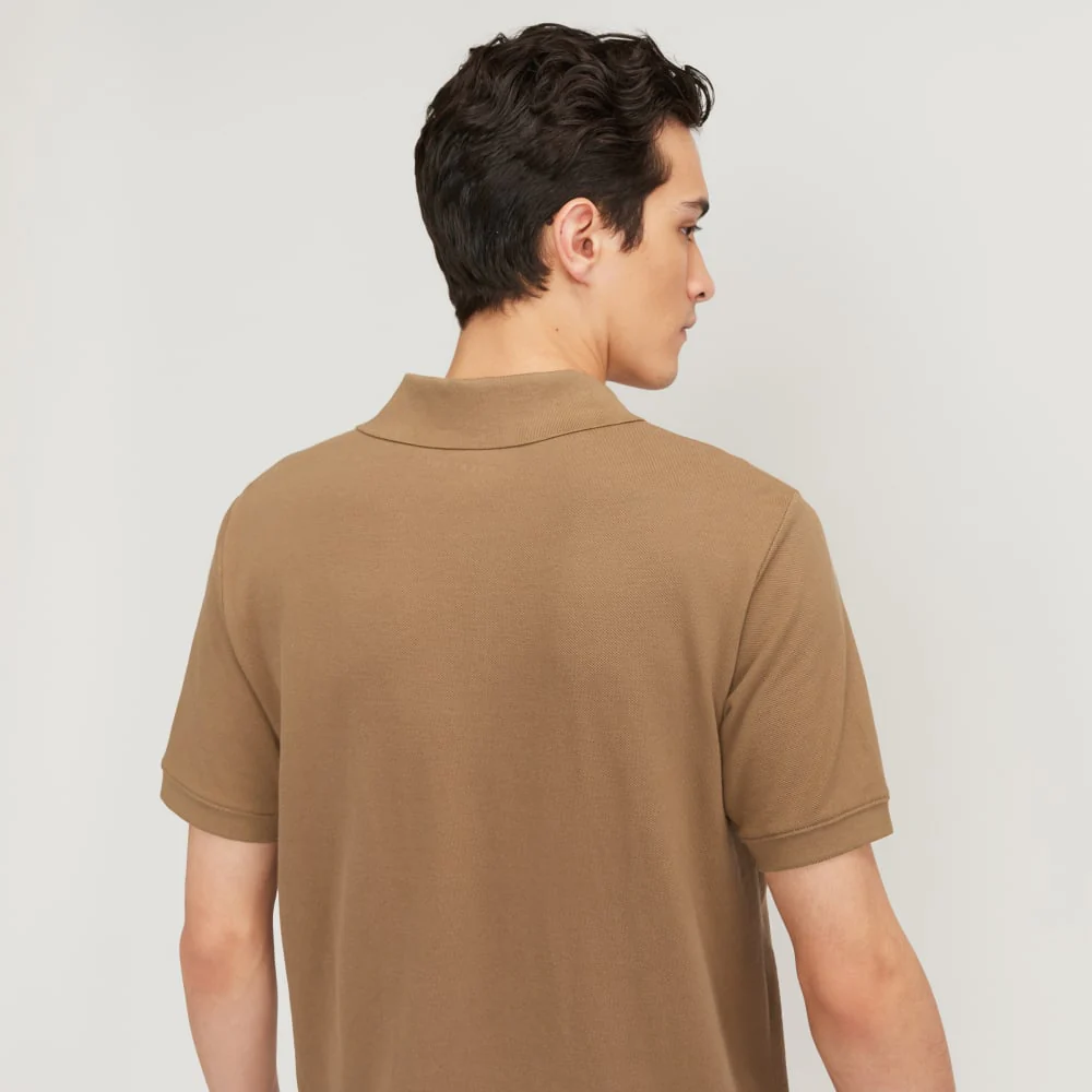 The Pique Polo | Toasted Coconut