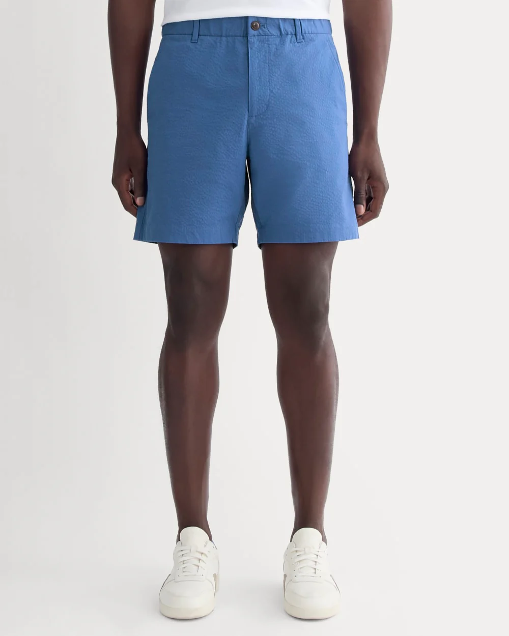 The Seersucker Short | Soft Cobalt