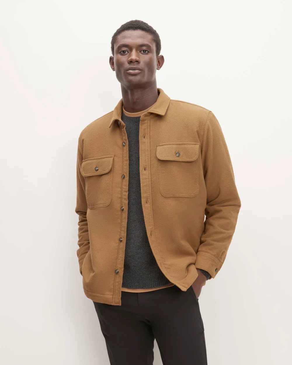 The ReNew Fleece-Lined Heavyweight Overshirt | Toasted Coconut