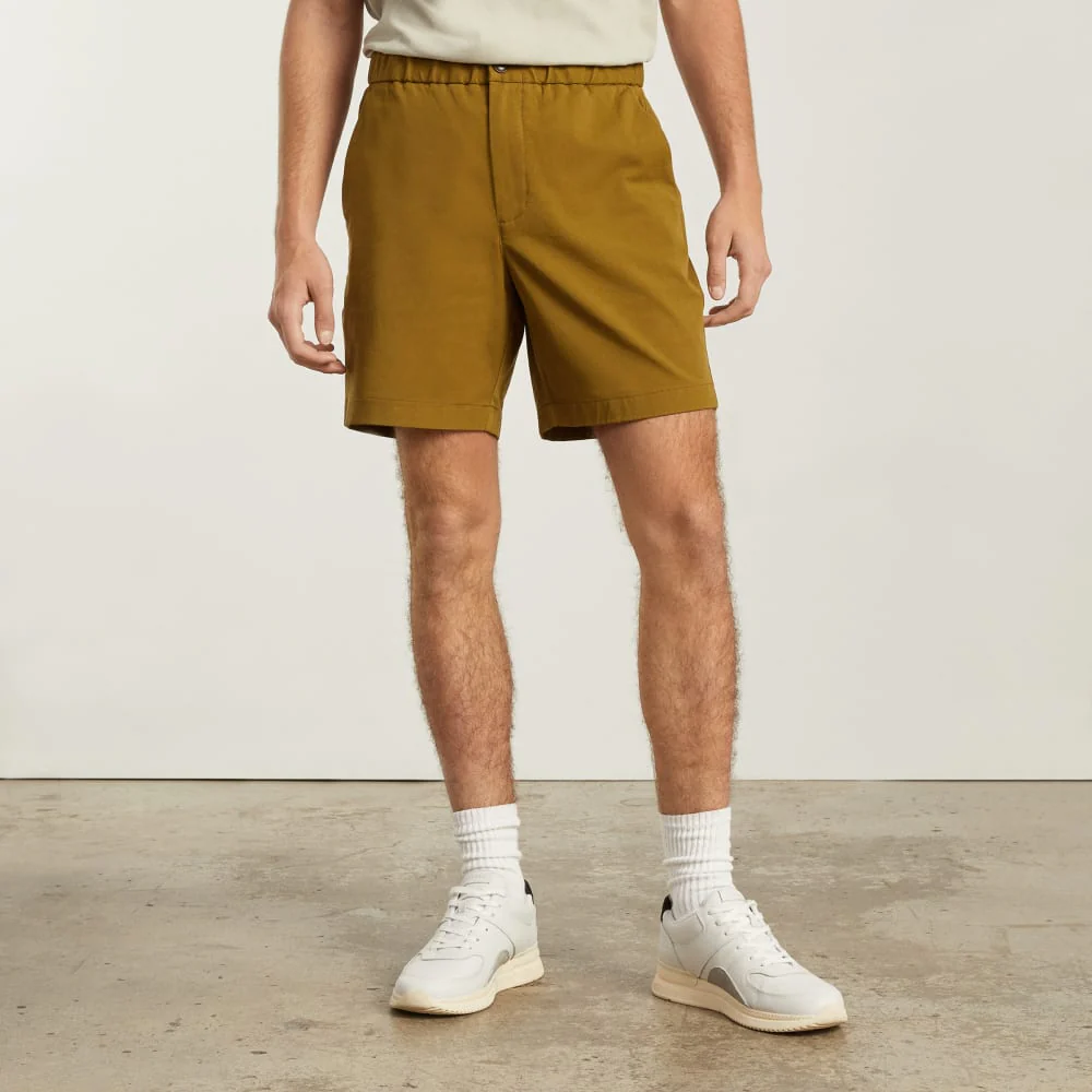 The Pull-On Performance Chino Short | Olive