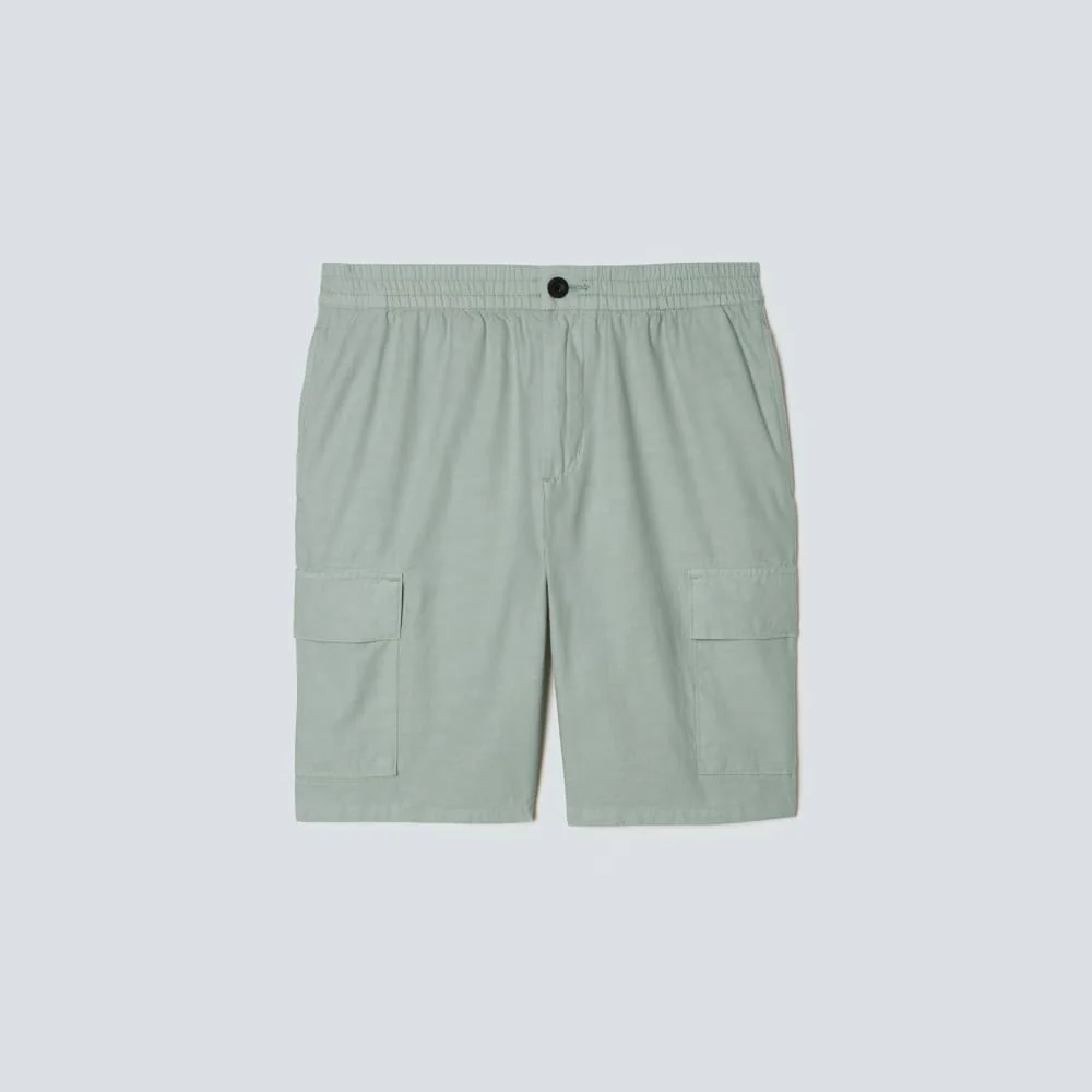 The Cotton Linen Short | White Sage