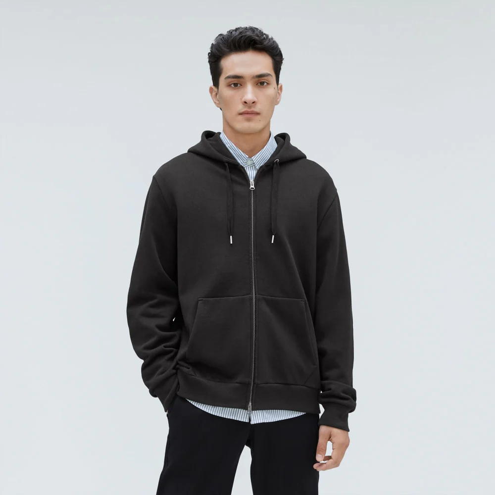 The Organic Track Full Zip | Black