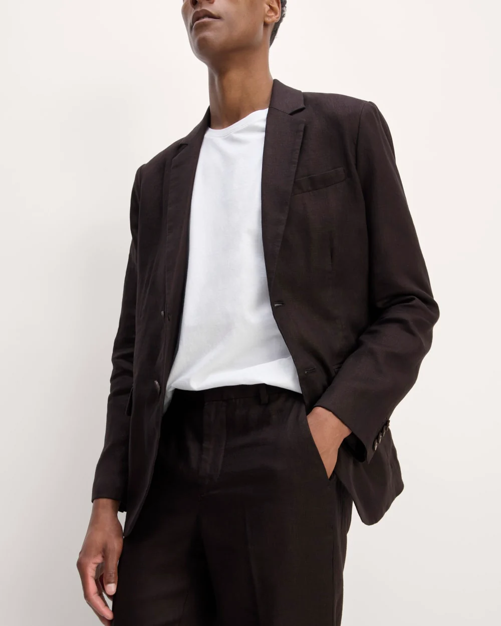 The Linen Blazer | Black
