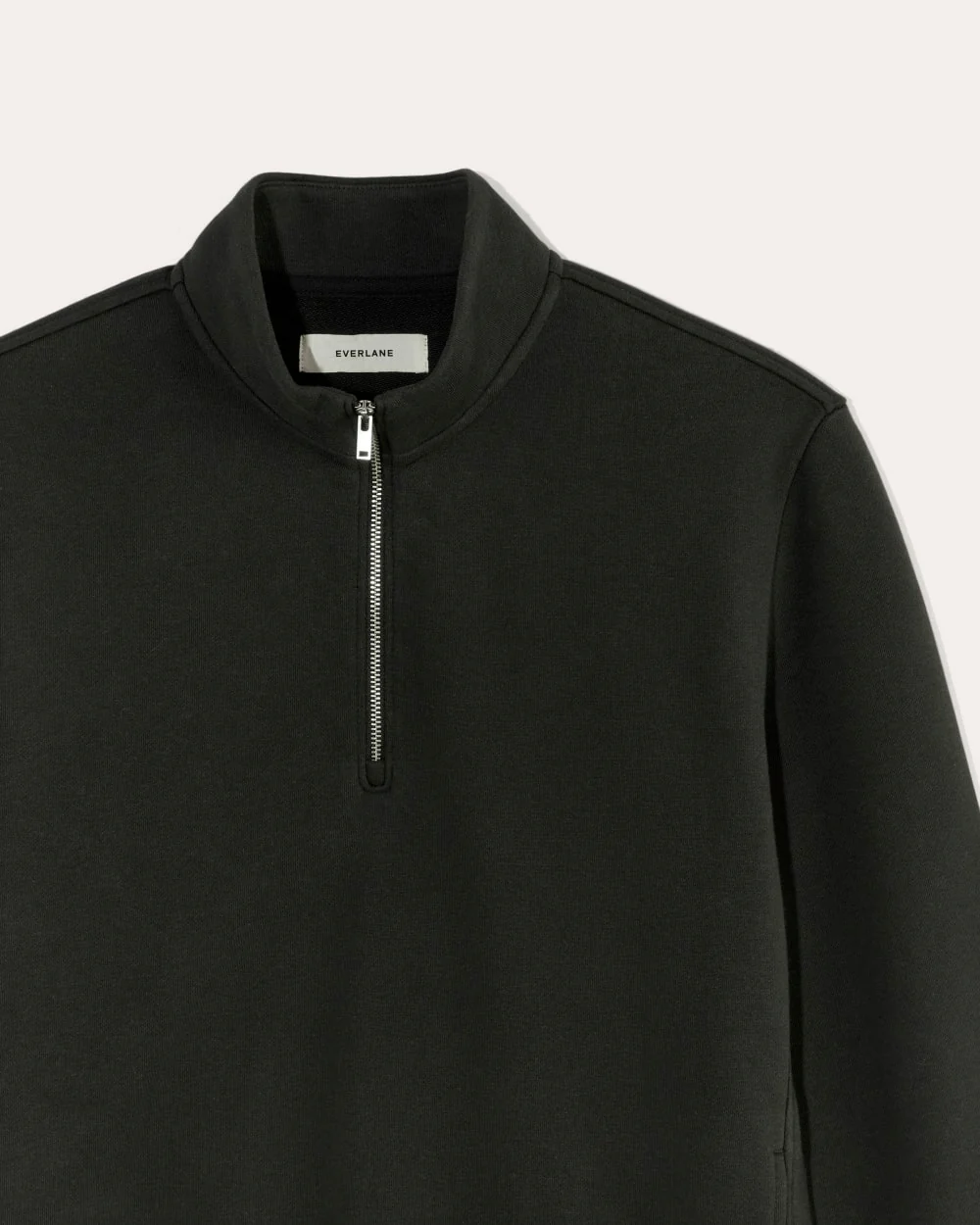 The Off-Duty Terry Quarter-Zip | Black
