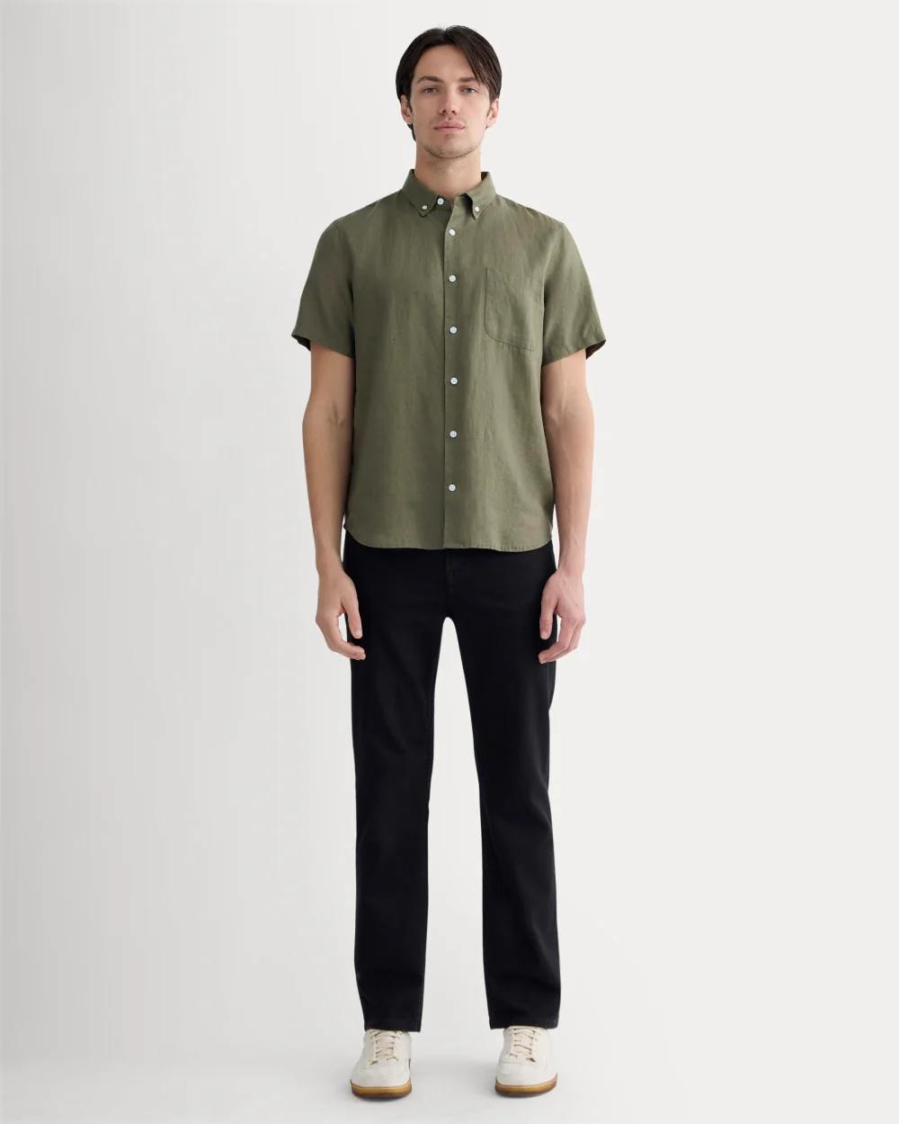 The Classic Short-Sleeve Shirt in Linen | Kalamata