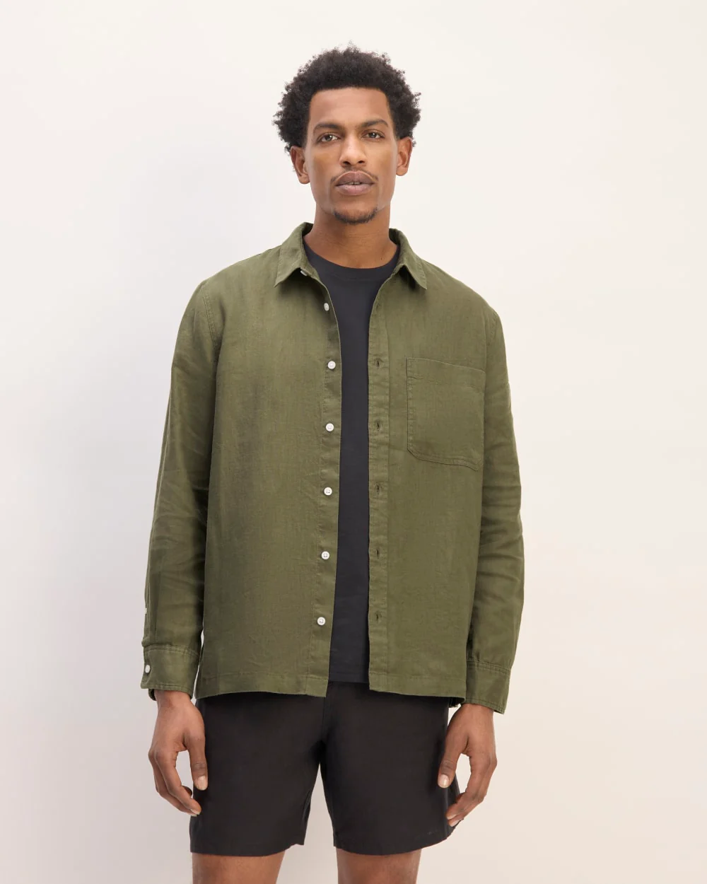 The Linen Straight Hem Shirt | Kalamata