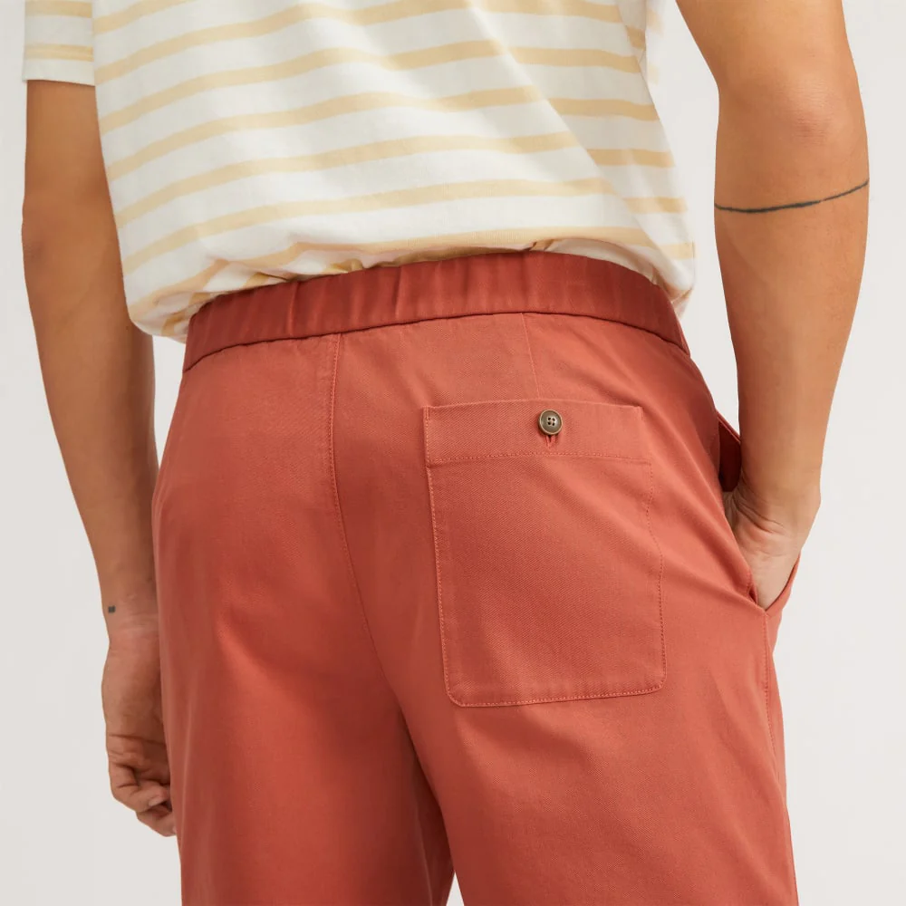 The Pull-On Performance Chino Short | Redwood