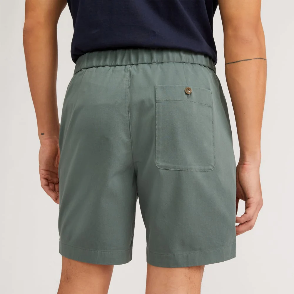 The Pull-On Performance Chino Short | Green Balsam