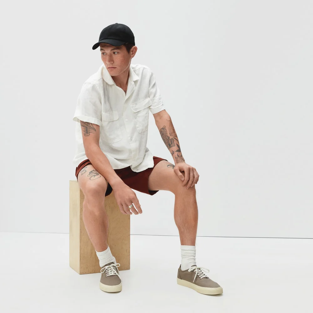 The Resort Shirt in Linen | White