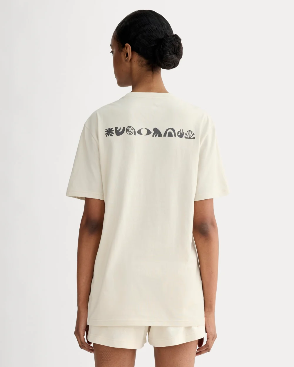 The Everlane x Parks Project Essential Organic Crew | Forged Iron / Birch / Granada Sky Blue / Green