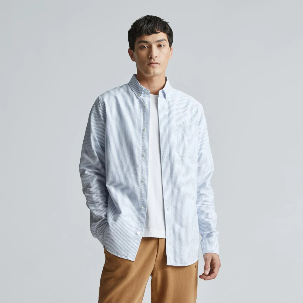 The Classic Oxford Shirt | White / Blue | Standard