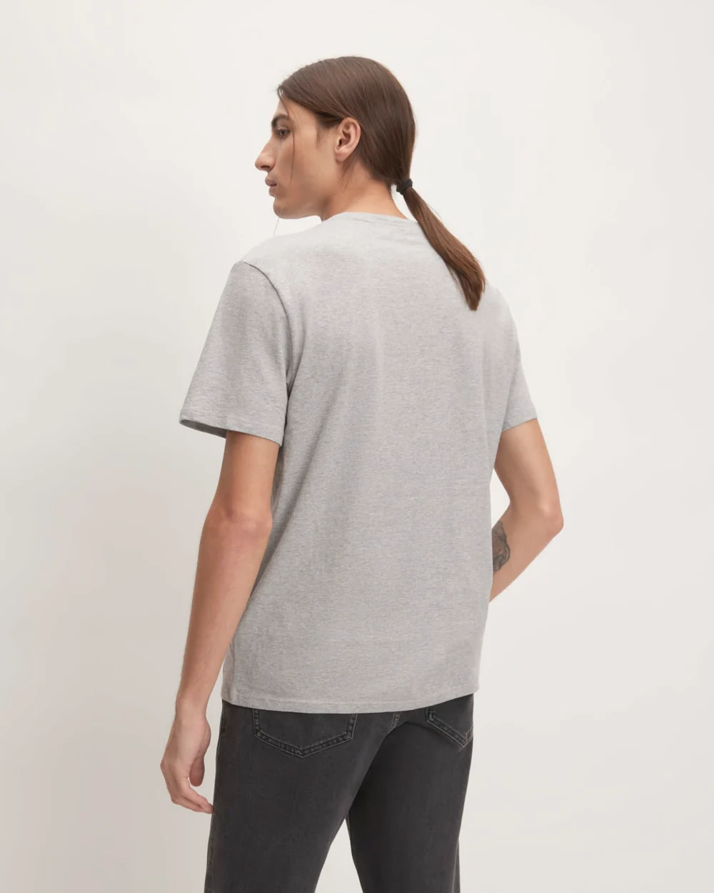 The Organic Cotton Pocket Tee |  Heathered Grey