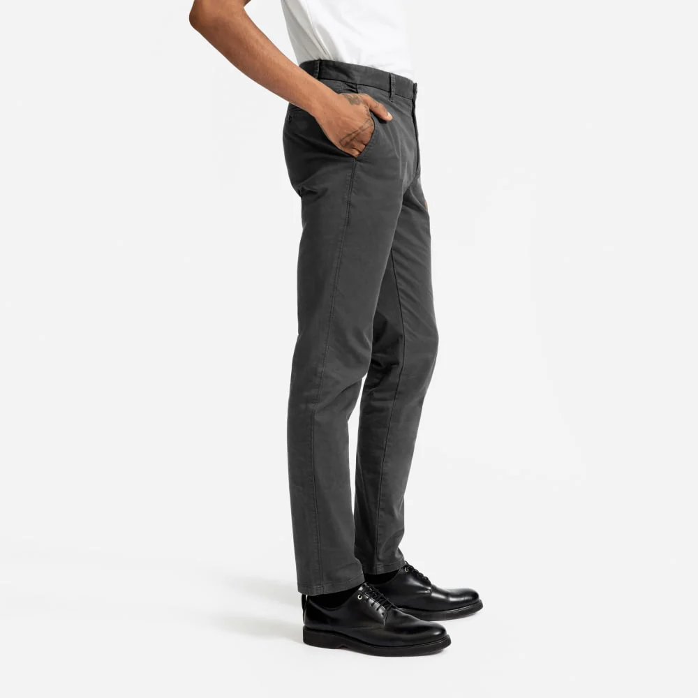 The Midweight Slim Chino | Muted Black