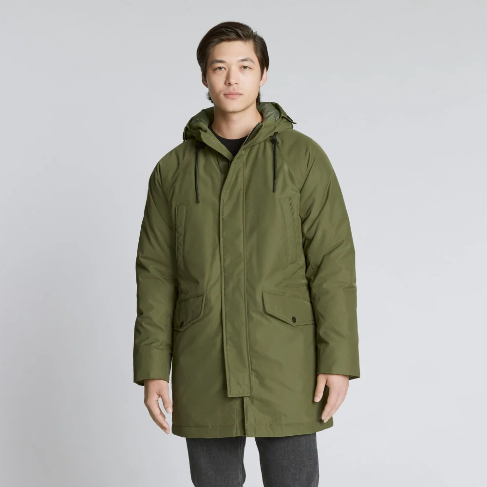 The ReNew Long Parka | Moss