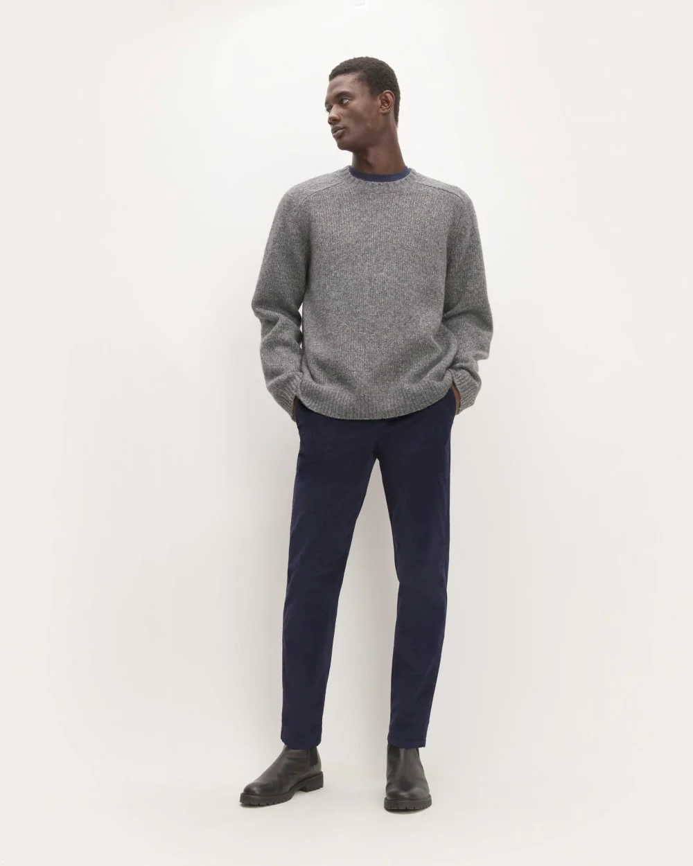The Straight Fit Corduroy Pant | Navy