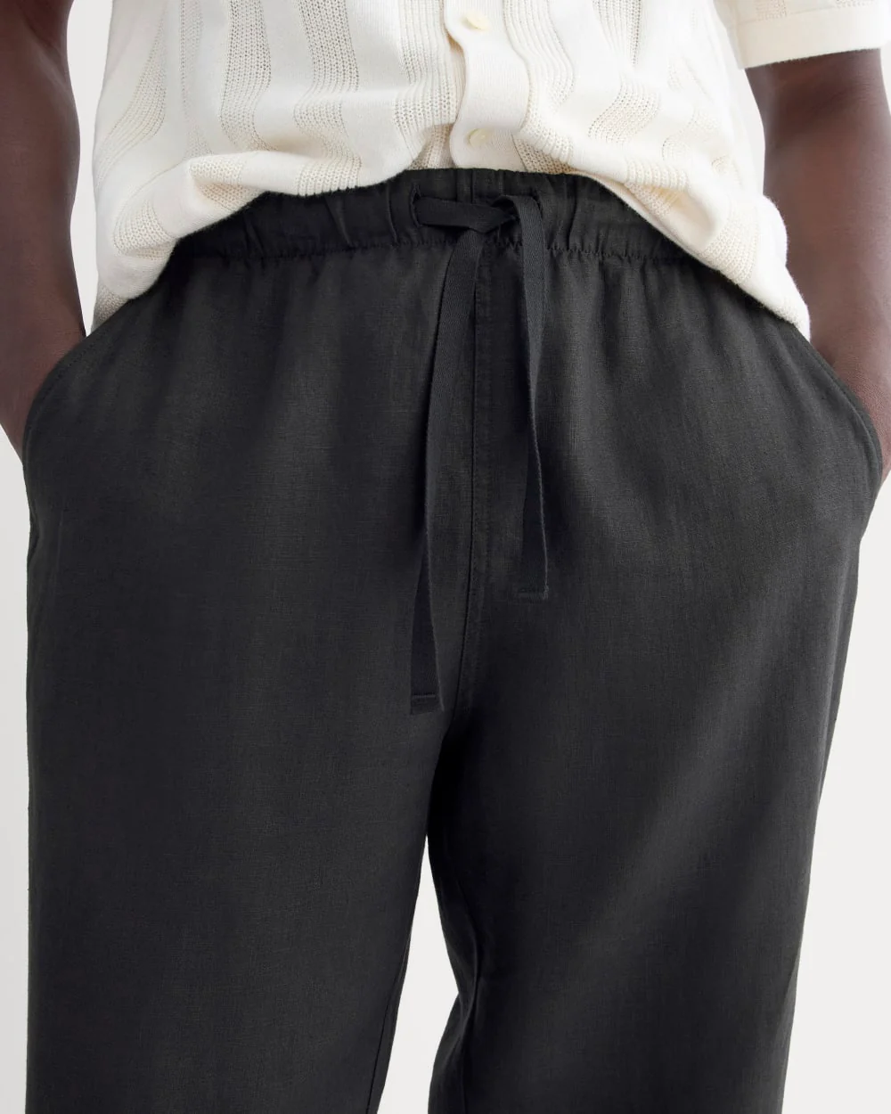 The Linen Easy Pant | Black