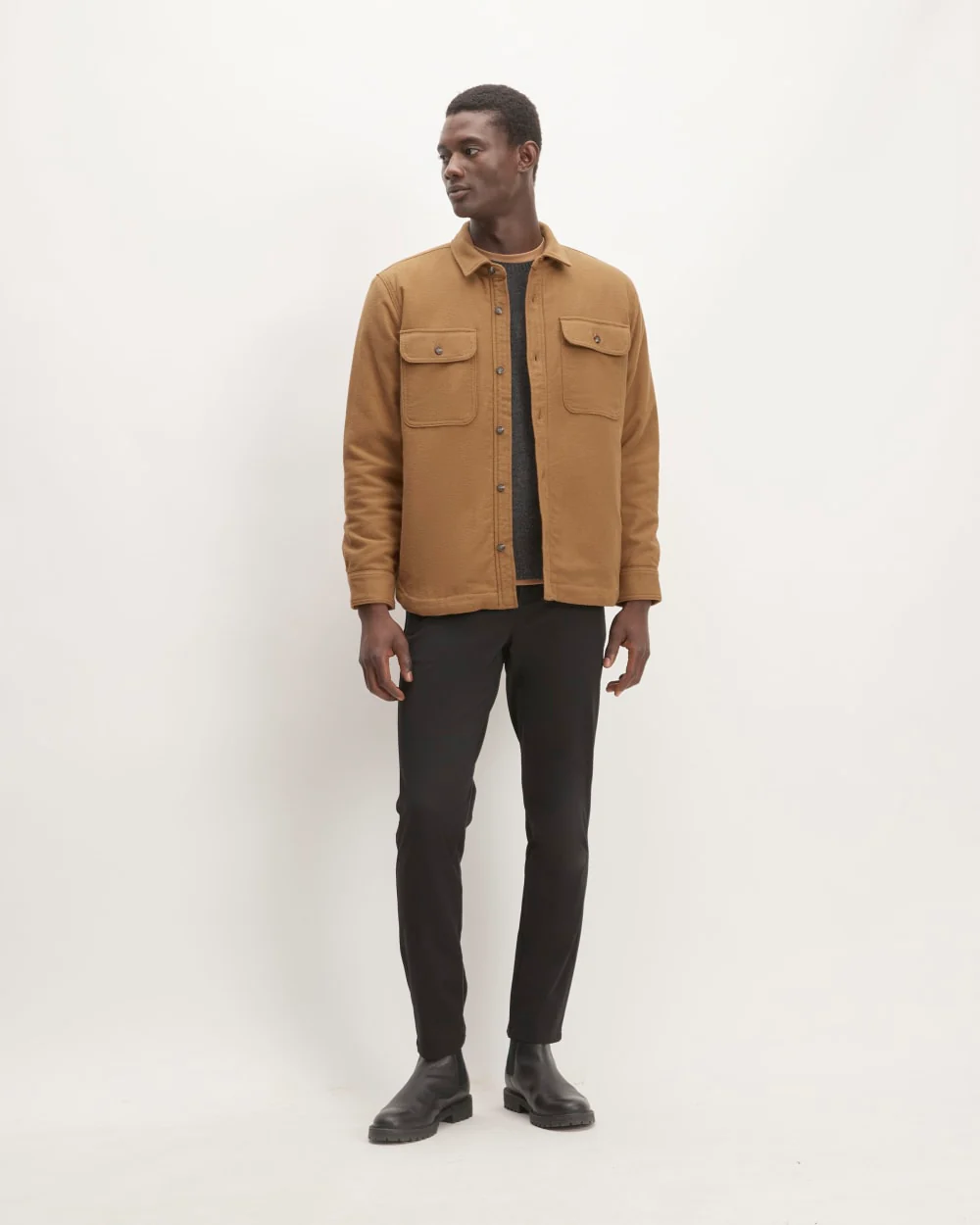 The ReNew Fleece-Lined Heavyweight Overshirt | Toasted Coconut