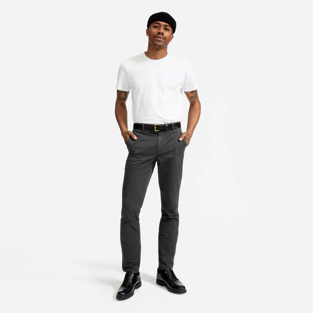 The Midweight Slim Chino | Muted Black