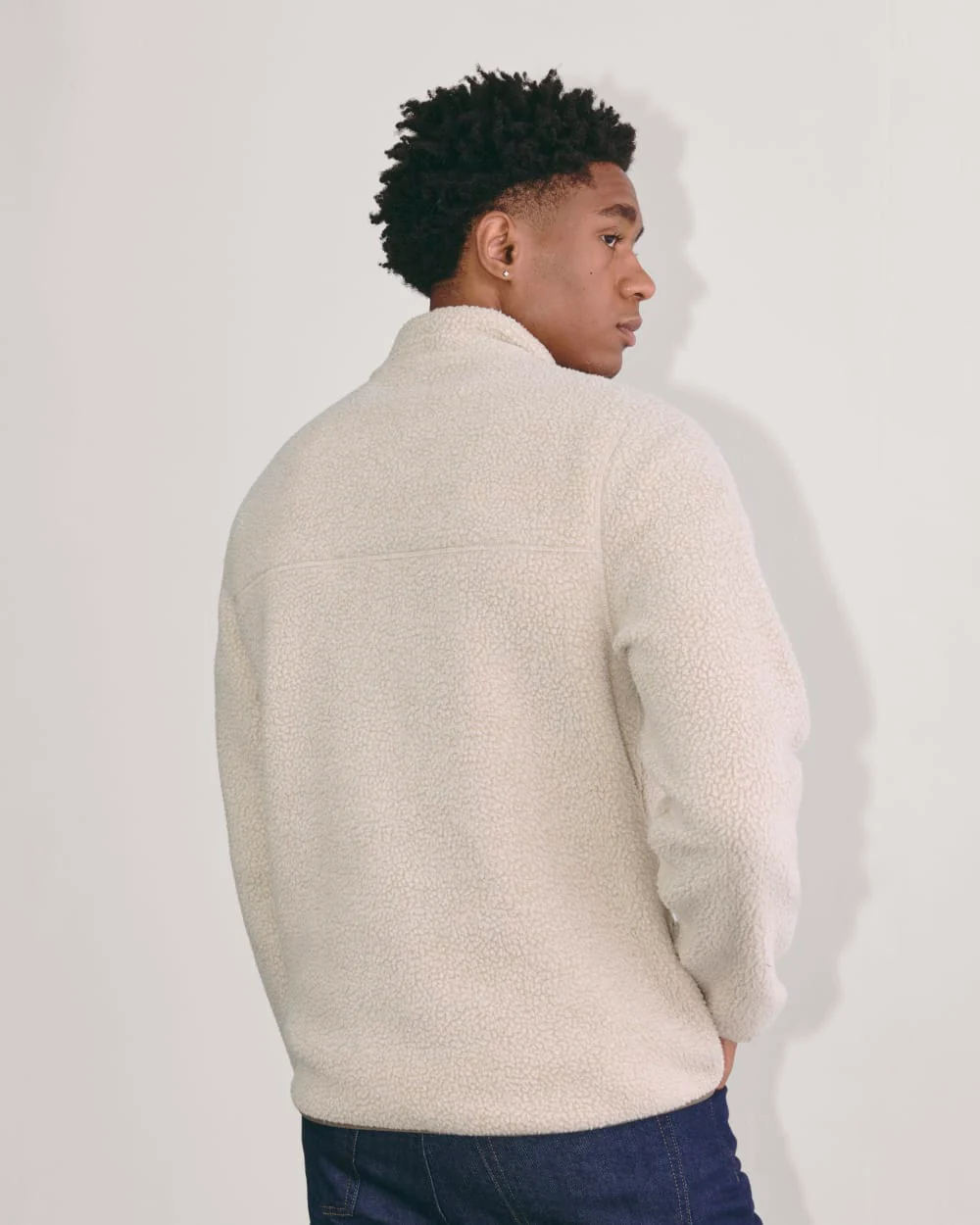 The Teddy Quarter-Zip Fleece | Heathered Oat