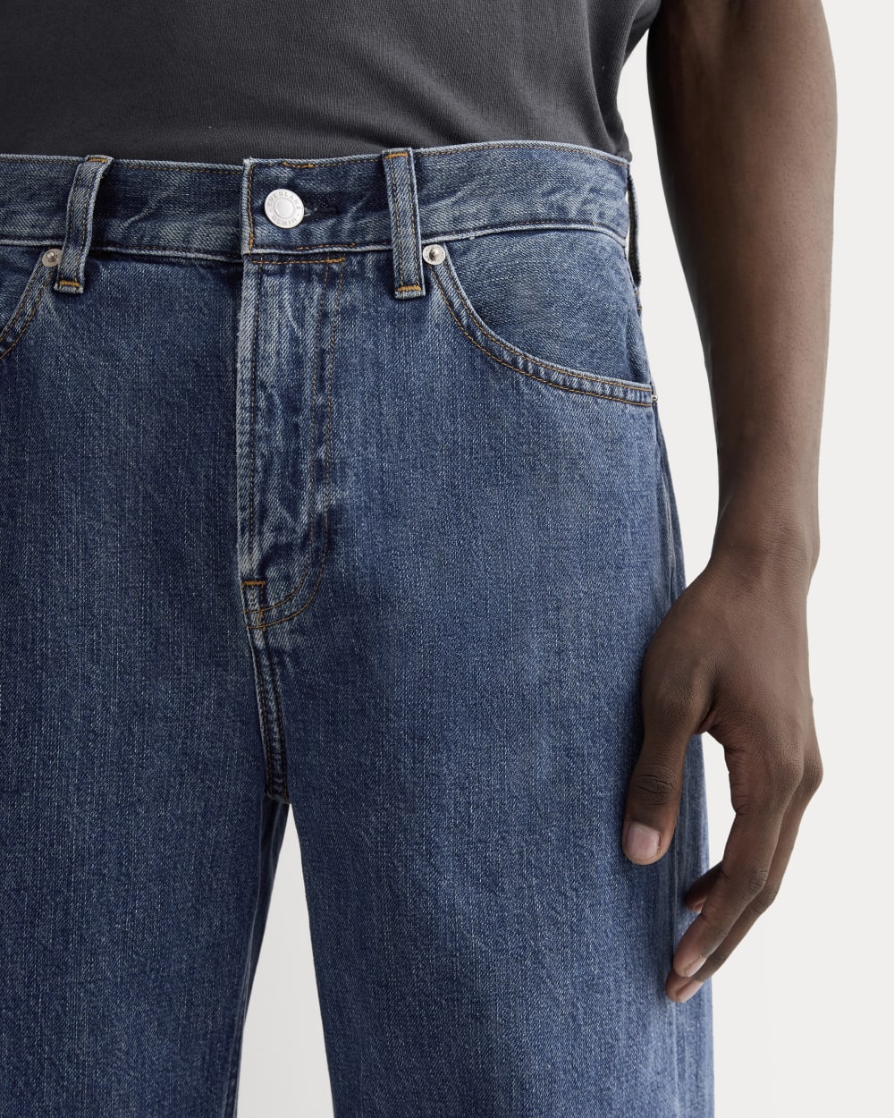 The '90s Loose Straight Jean | Medium Blue